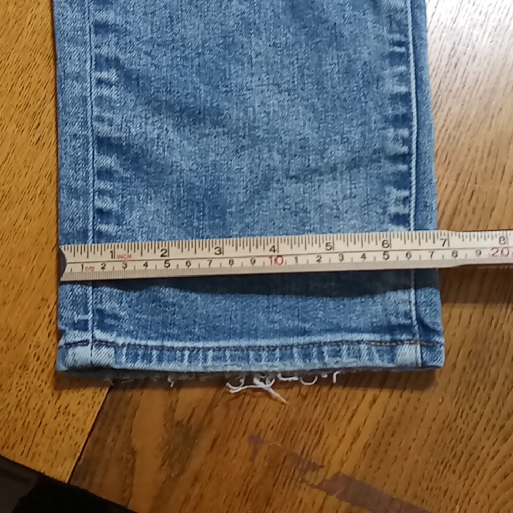 AMERICAN EAGLE JEANS Mens  36 x 32 BLUE SKINNY DENIM Pants Preowned - Picture 9 of 9